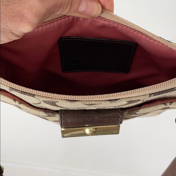 Coach Crossbody Bag with CC Fabric - Picture 5 of 6